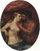 unknow artist Mars,venus and cupid oil painting